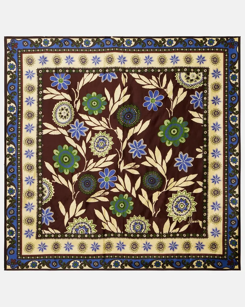 ALEMAIS Alémais Tuch aus Seidensatin Braun