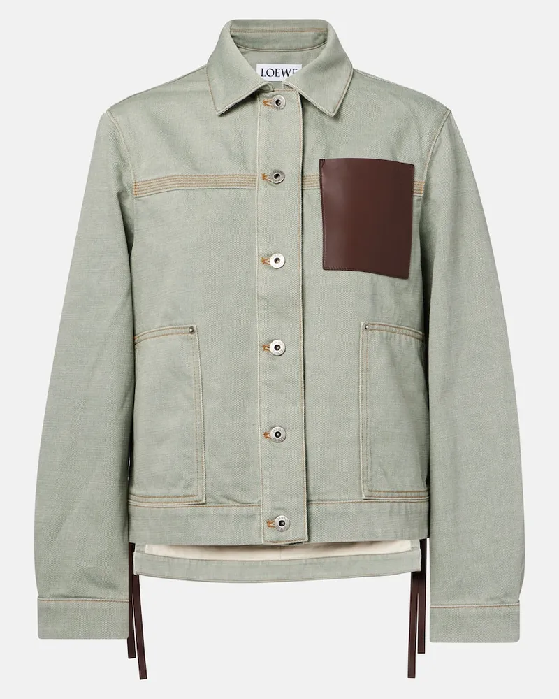 Loewe Jeansjacke Grün