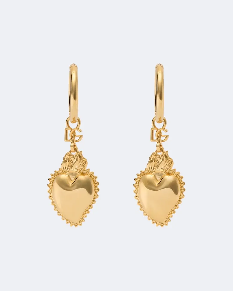Dolce & Gabbana Ohrringe Sacro Cuore Gold