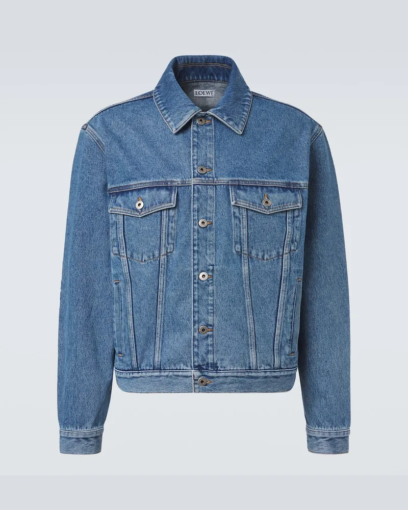 Loewe Jeansjacke Anagram Blau
