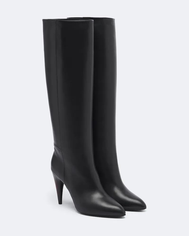 Isabel Marant Kniehohe Stiefel Jany aus Leder Schwarz