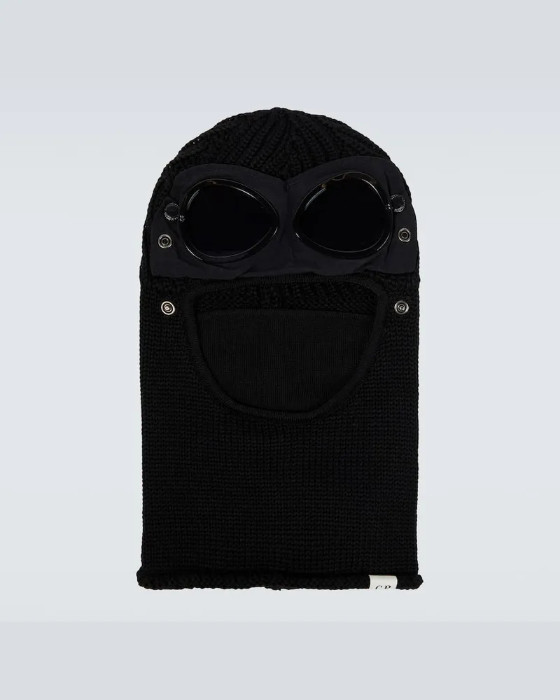 C.P. Company Schalmütze Goggle aus Wolle Schwarz
