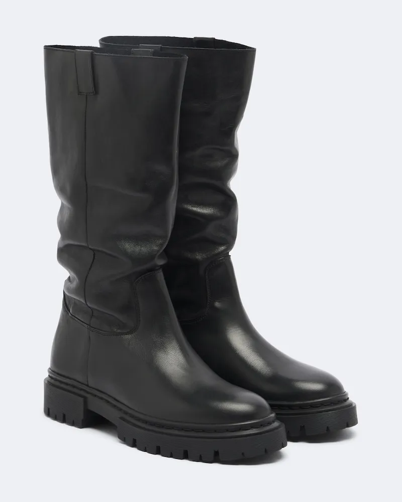 STAUD Stiefel Emmett aus Leder Schwarz