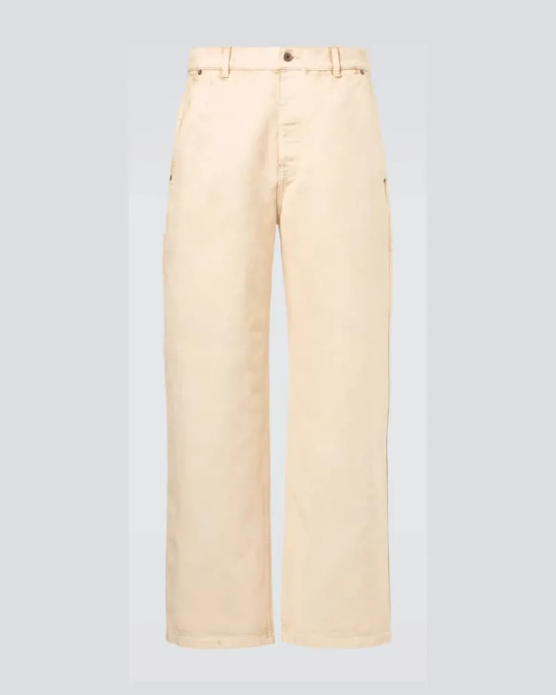 Loewe Gerade Hose aus Baumwolle Beige