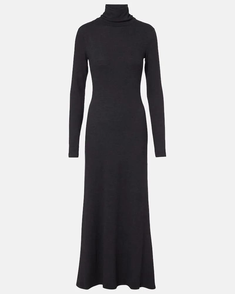 STAUD Maxikleid Vanya aus Jersey Grau