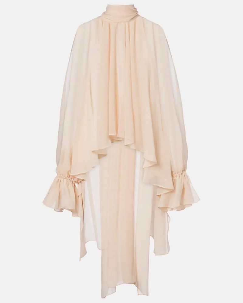 Blumarine Top aus Georgette Rosa