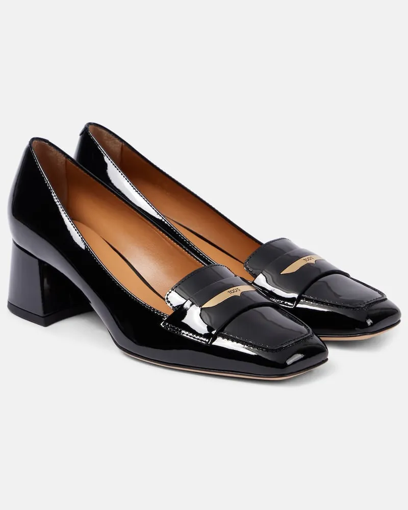 TOD'S Loafer-Pumps 50 aus Lackleder Schwarz