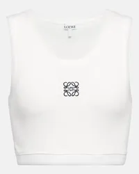 Loewe Cropped-Top Anagram Weiss