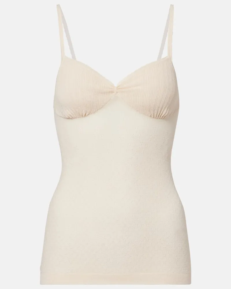 Victoria Beckham Top Cami aus einem Baumwollgemisch Rosa