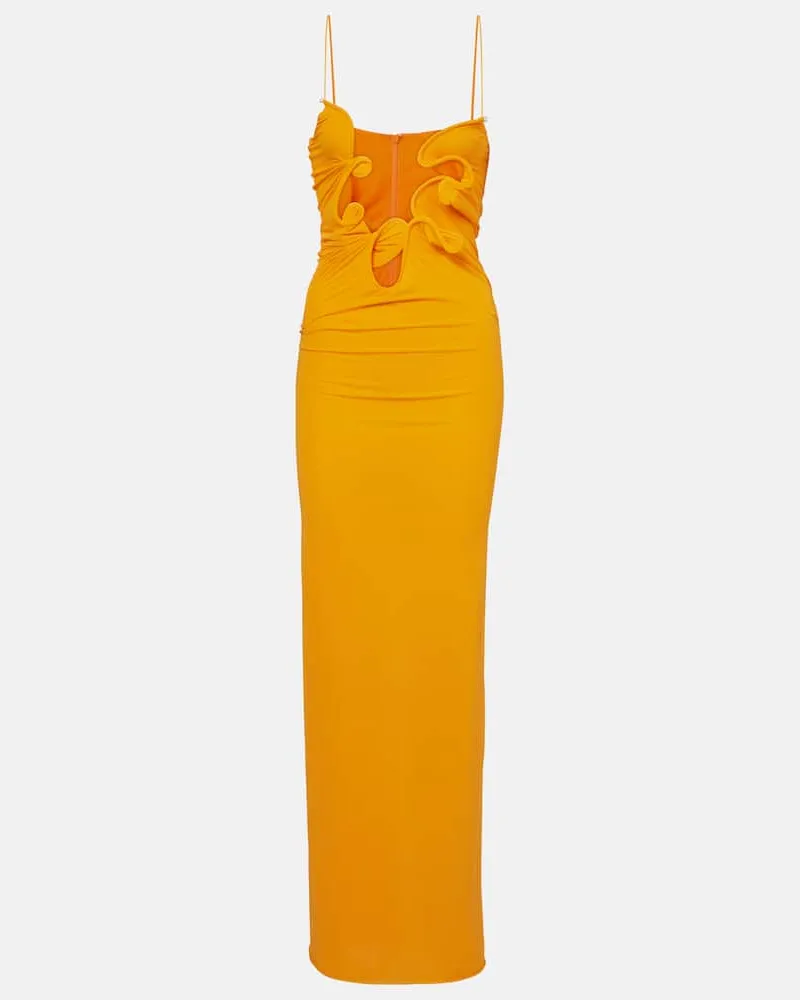 Christopher Esber Midikleid Venus Orange