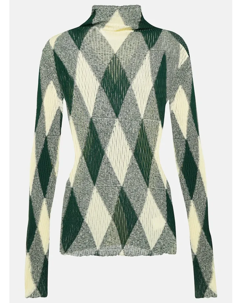 Burberry Pullover aus Baumwolle und Seide Multicolor