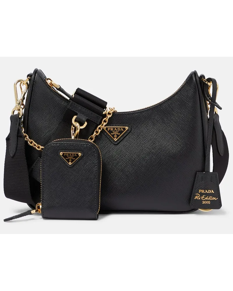 Prada Schultertasche Re-Edition 2005 Small Schwarz