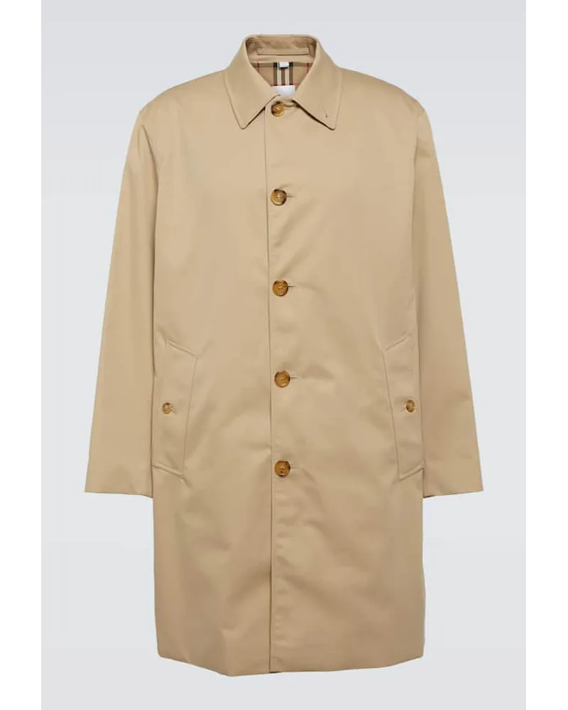 Burberry Carcoat aus Baumwoll-Gabardine Beige