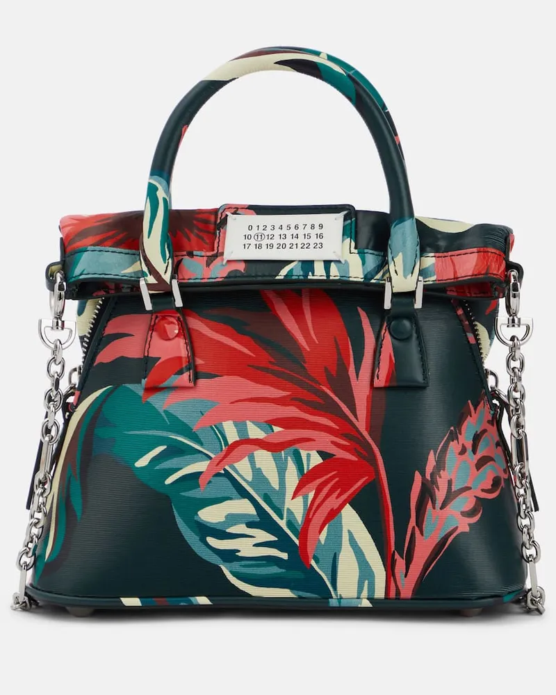 Maison Margiela Schultertasche 5AC Classique Micro aus Leder Grün