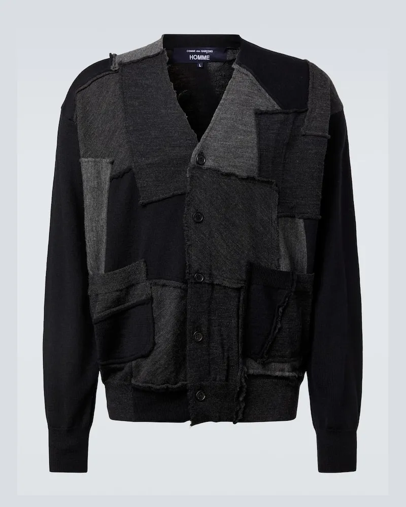 Comme des Garçons Comme des Garçons Homme Cardigan aus Wolle Schwarz