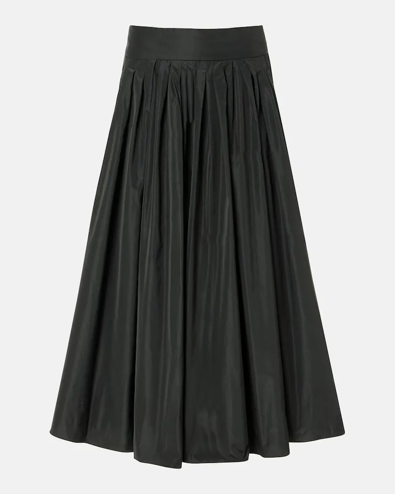 Max Mara Midirock aus Taft Grün