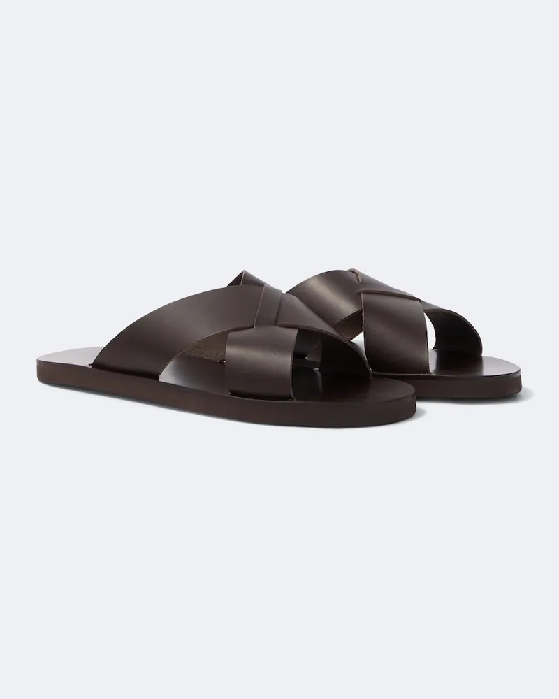 Ancient Greek Sandals Sandalen Bios aus Leder Braun