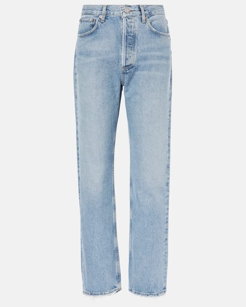 AGOLDE High-Rise Straight Jeans 90’s Pinch Waist Blau