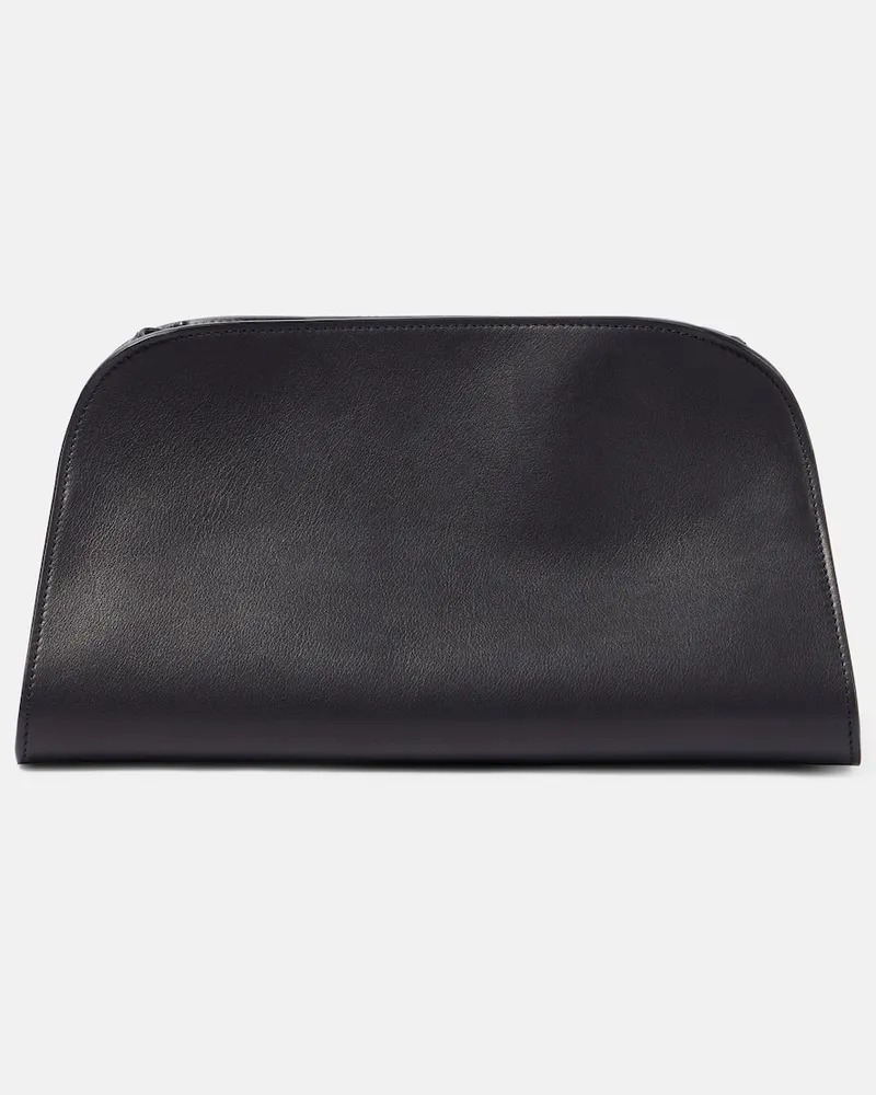 The Row Schultertasche Peggy Small aus Leder Schwarz