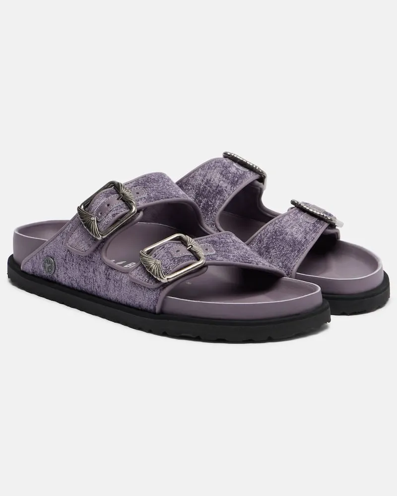 Birkenstock Sandalen Arizona aus Samt Lila