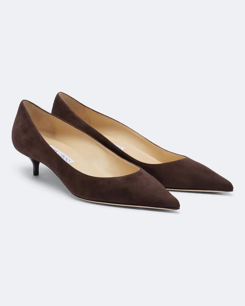 Jimmy Choo Pumps Amelia aus Veloursleder Braun