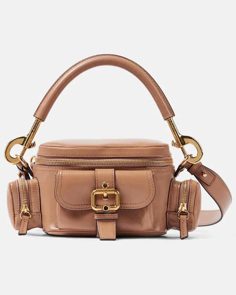 Chloé Chloé Schultertasche Camera Small aus Leder Rosa