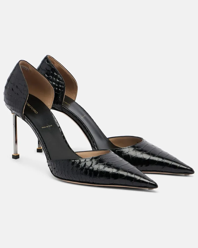 Tom Ford Pumps Spire aus Leder Schwarz