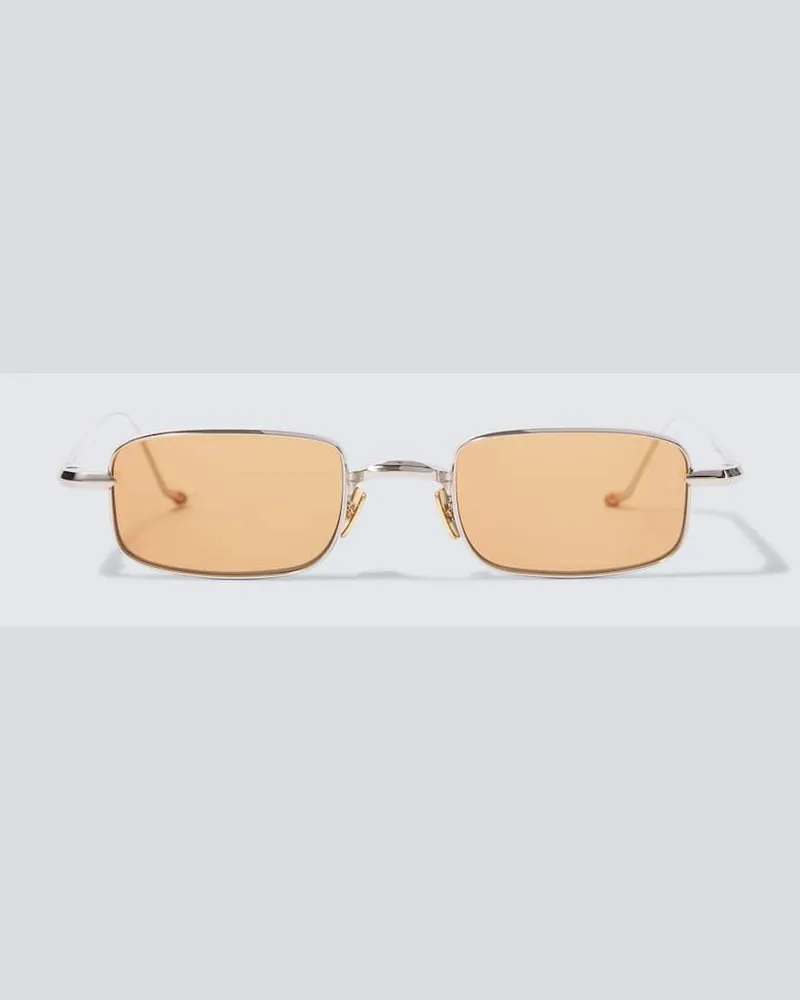 Jacques Marie Mage Eckige Sonnenbrille Dusk Silber