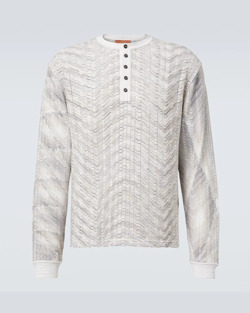 Missoni Pullover aus einem Baumwollgemisch Weiß
