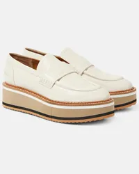 Robert Clergerie Loafers Bahati aus Leder Weiss