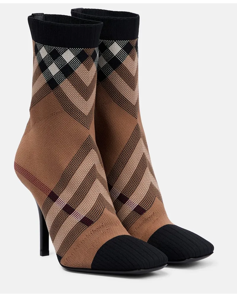 Burberry Ankle Boots Braun