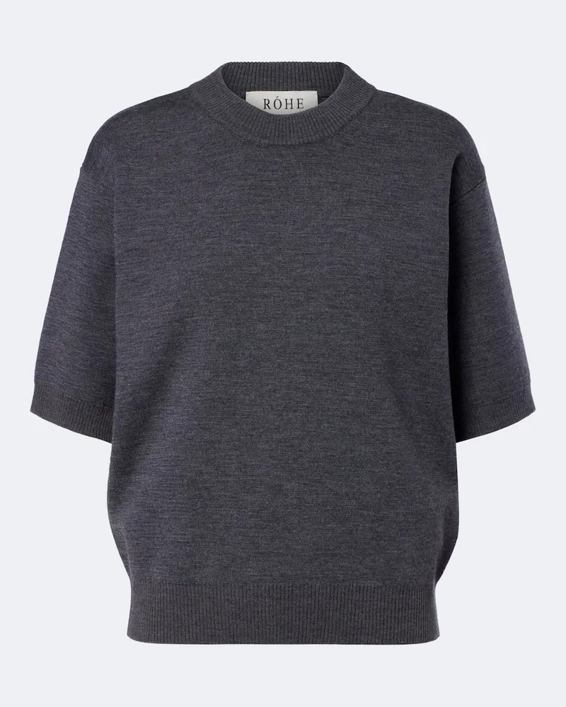 Róhe Róhe Pullover aus Wolle Grau