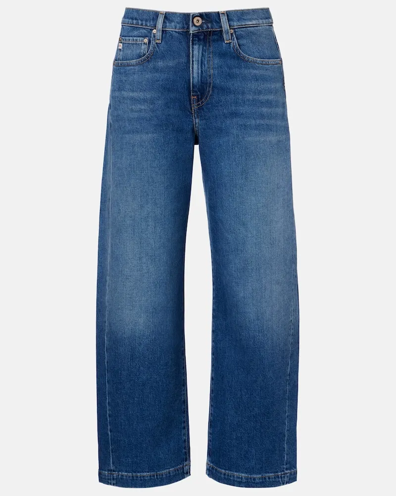 Adriano Goldschmied High-Rise Barrel Jeans Hattie Blau