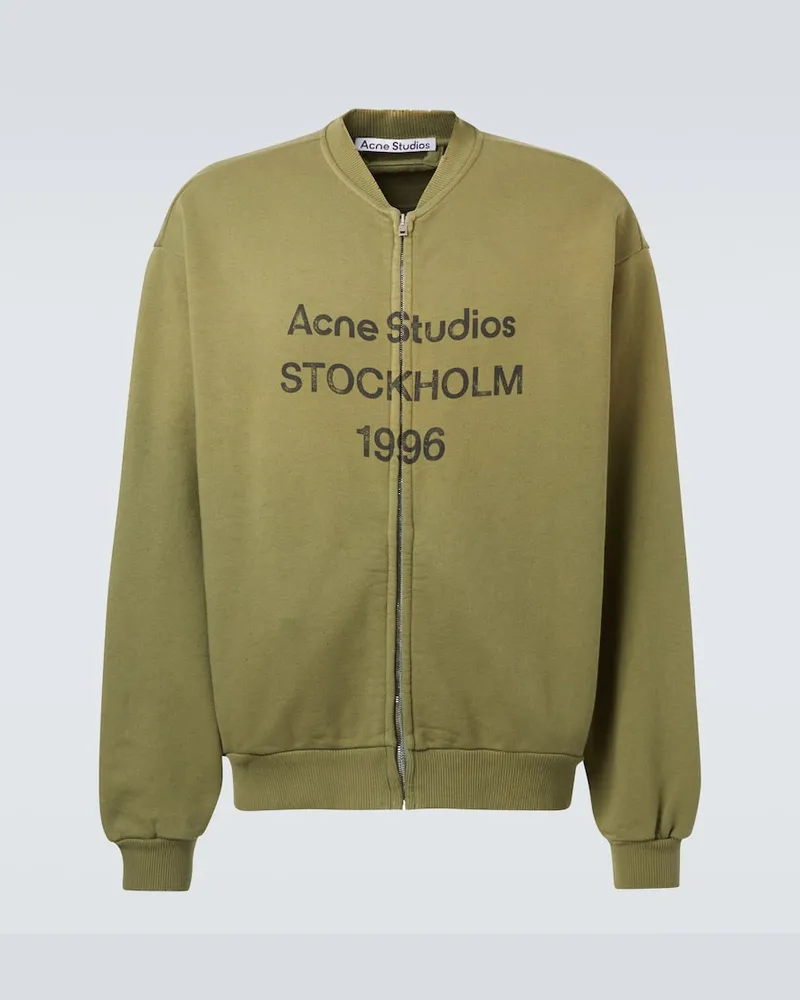 Acne Studios Jacke aus einem Baumwollgemisch Grün