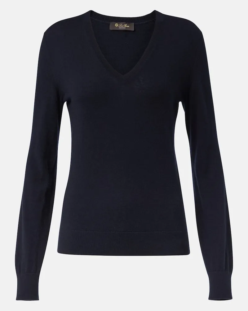 Loro Piana Pullover Neo Piuma aus Kaschmir Schwarz