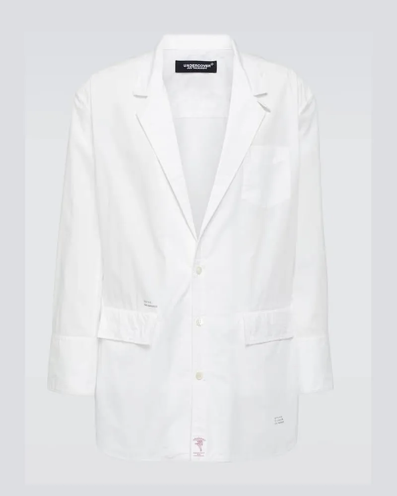 Undercover Hemdjacke aus Baumwolle Weiß