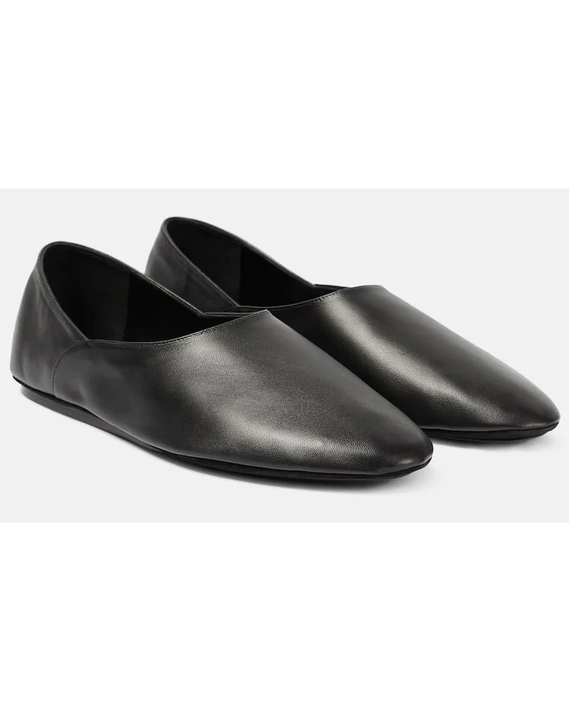 Jil Sander Ballerinas aus Leder Schwarz