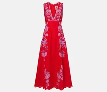 Midikleid Porcelain Garden aus Leinen