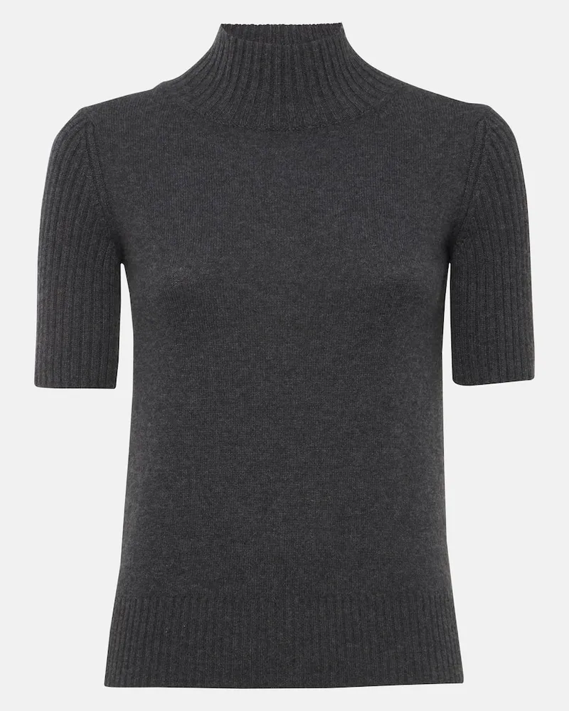 KHAITE Top Cecil aus Kaschmir Grau