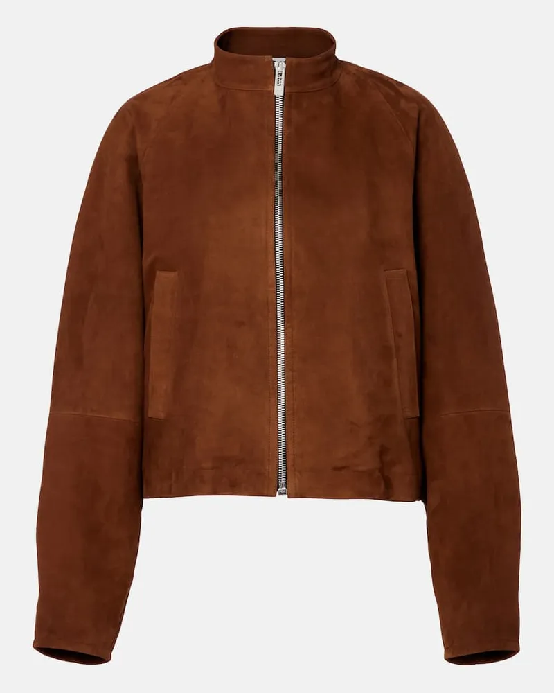 Alaïa Alaïa Feldjacke aus Veloursleder Braun