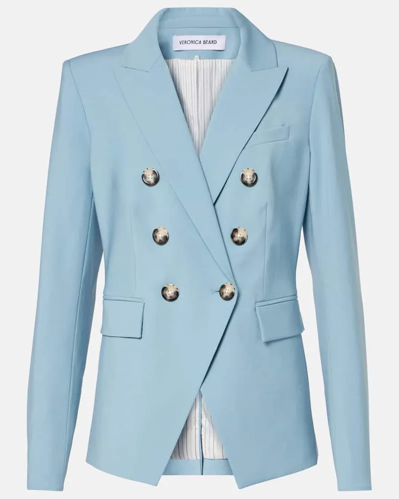 Veronica Beard Blazer Miller aus einem Wollgemisch Blau