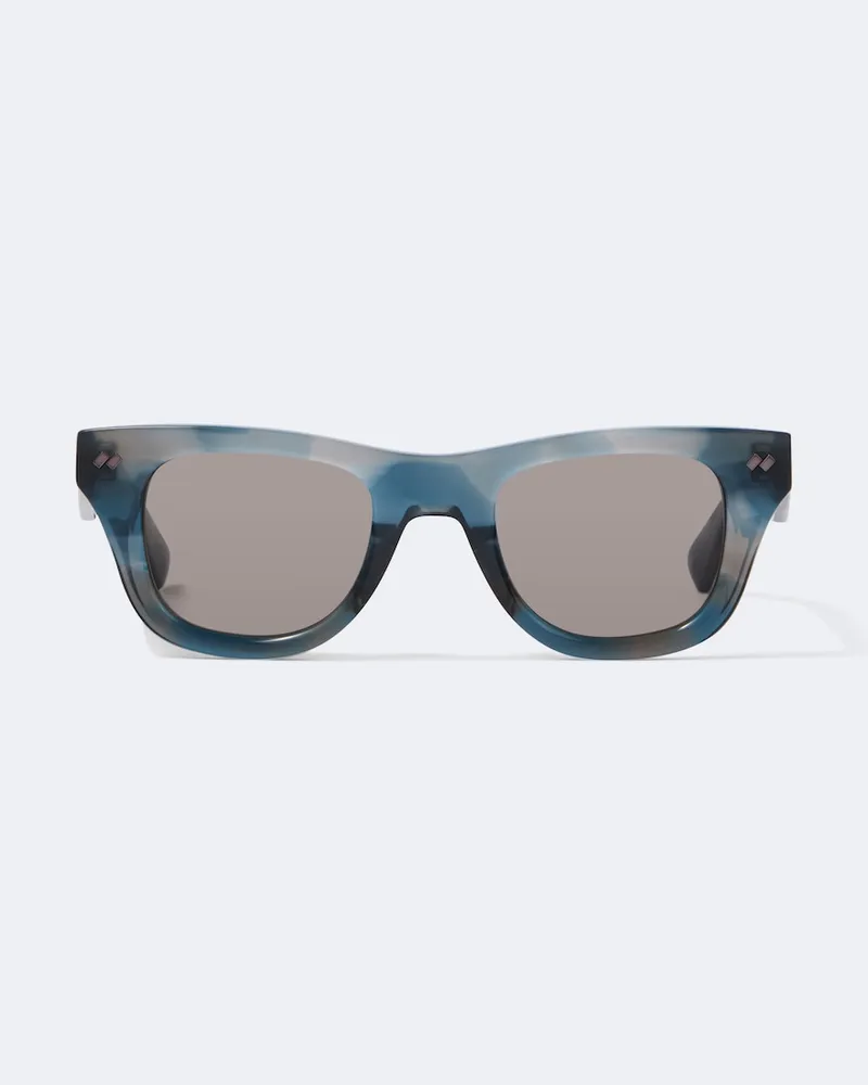 Bottega Veneta Eckige Sonnenbrille Blau
