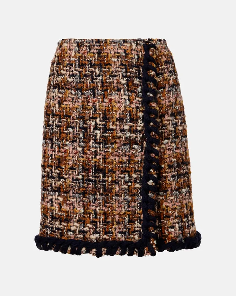Etro Minirock aus Tweed Multicolor