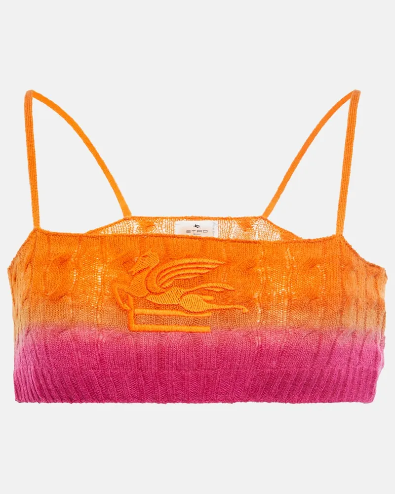 Etro Bralette aus Wolle Multicolor