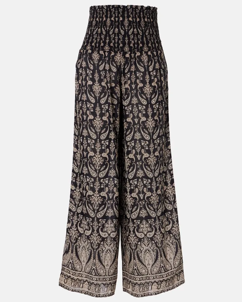 Veronica Beard Weite Hose Callaway Schwarz