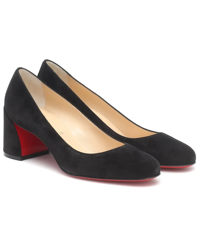 Christian Louboutin Pumps Miss Sab 55 aus Veloursleder Schwarz