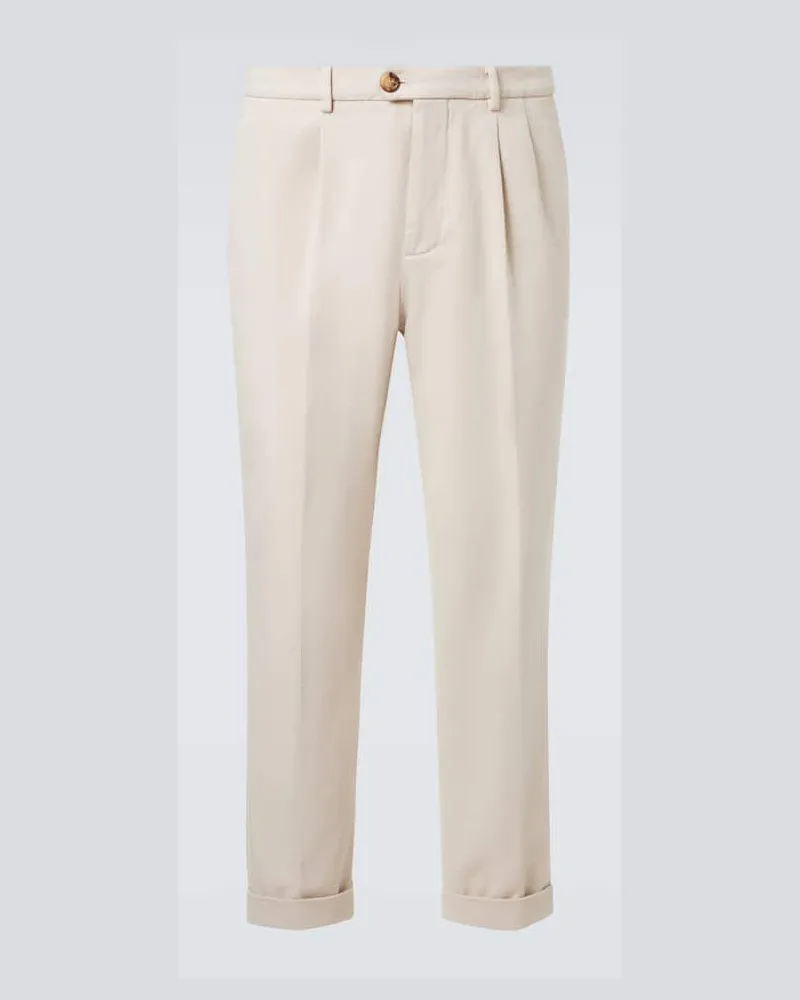 Brunello Cucinelli Chinohose aus Baumwolle Beige