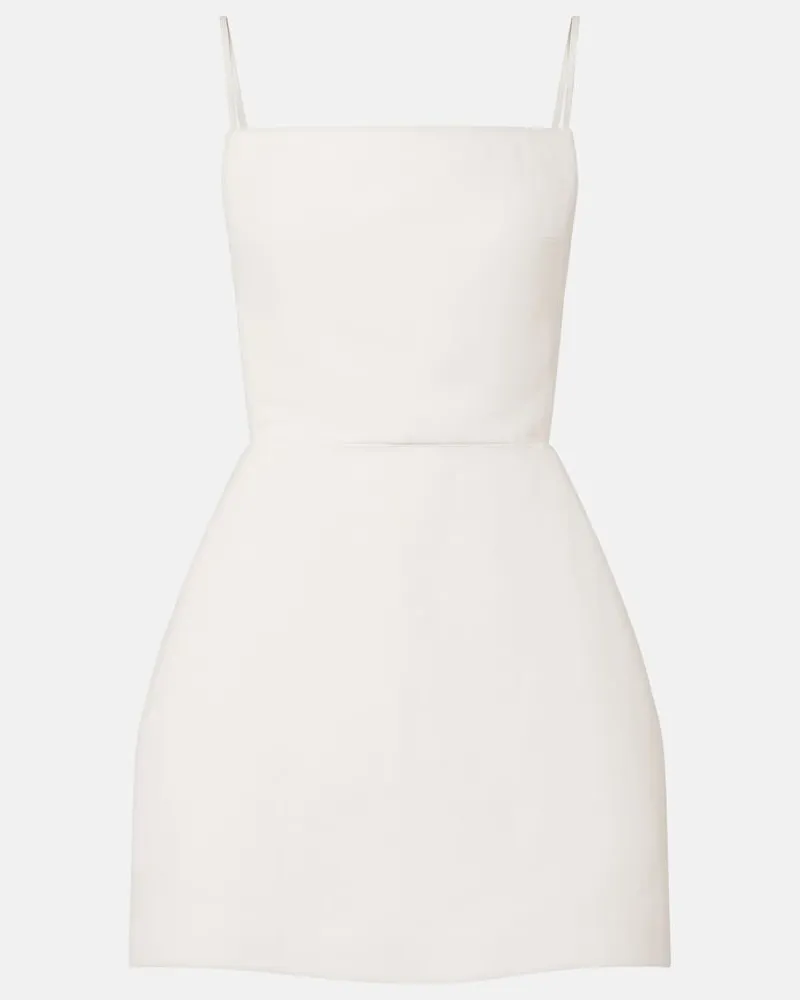 Calvin Klein Minikleid Henrietta mit Schößchen Weiß