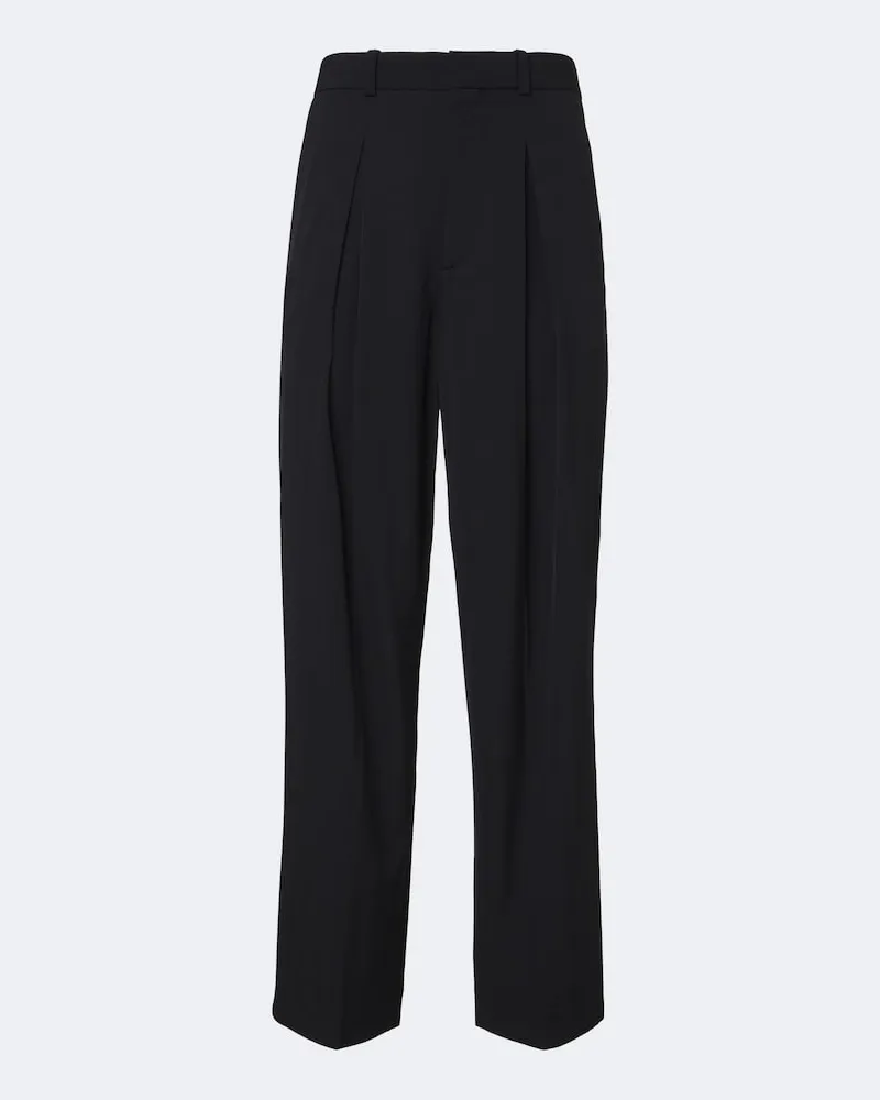 Jacquemus Weite Hose Losange aus Schurwolle Blau