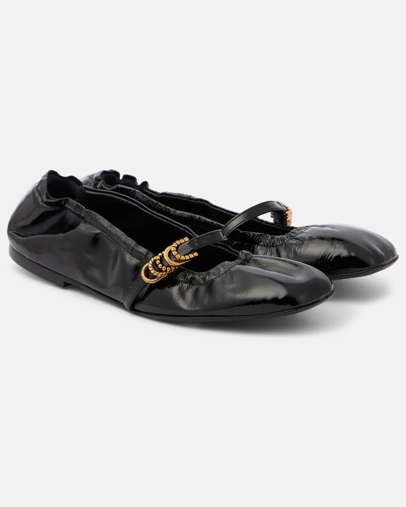 Dorothee Schumacher Ballerinas Modern Ease aus Leder Schwarz